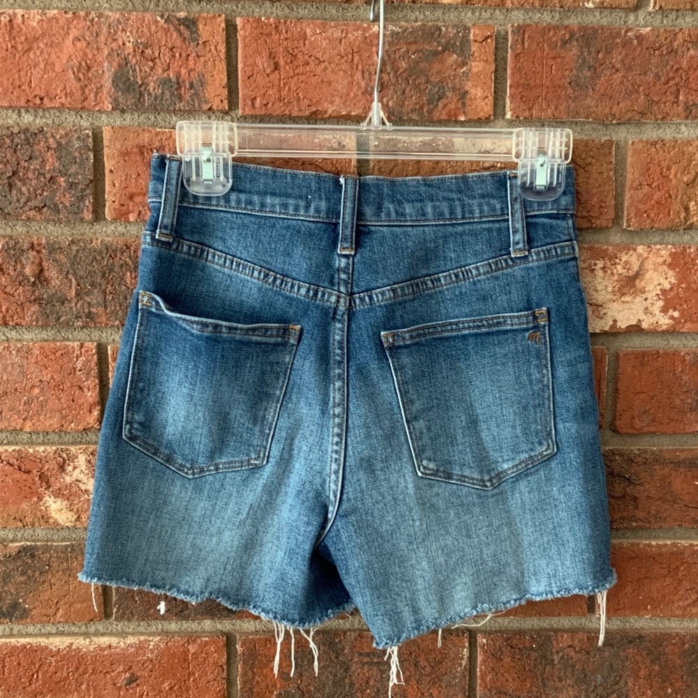Madewell Blue High-Rise Denim Shorts - Picture 5 of 7